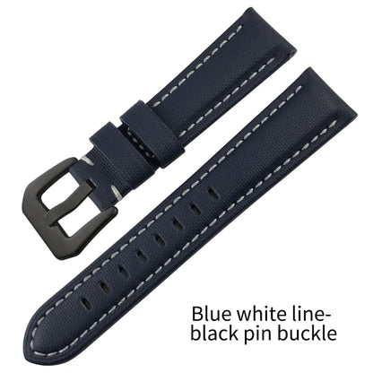 Cinturino per orologio in tela di nylon da uomo, 20mm, 21mm, 22mm, 23mm, 24mm, 25mm, 26mm, per Panerai Seiko Breitling Citizen, cinturino universale in pelle