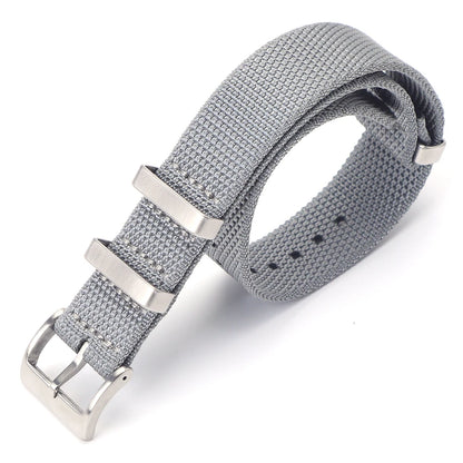 Cinturino per orologio in nylon intrecciato in tessuto resistente ad alta densità di alta qualità 20 mm 22 mm, cinturino per orologio sportivo in nylon morbido e spesso, accessori