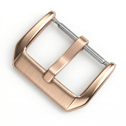 Stainless Steel Watch Band Buckle, 20 Pcs Brushed Middle Clasp, Silver Gold Black Watch Accessories 16 18 20 22mm Wholesale