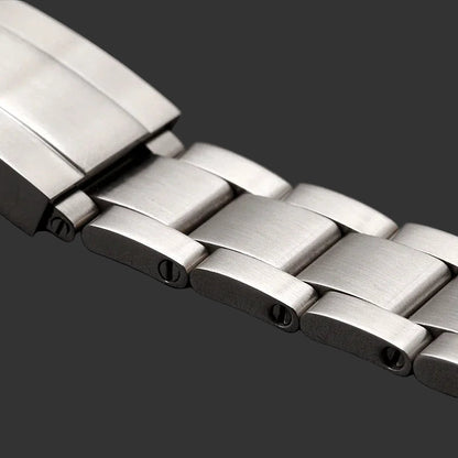 Watch strap for Rolex Submariner Daytona, solid steel - folding clasp
