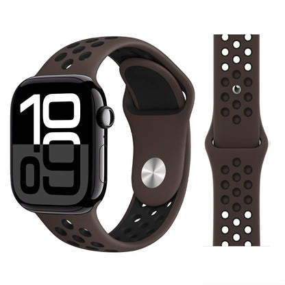 Bracelet en Silicone pour bracelets de montre Apple 46mm 44mm 45mm 40mm 41mm 42mm, Bracelet de Sport Correa iWatch série 11 10 9 SE 8 7 6 5