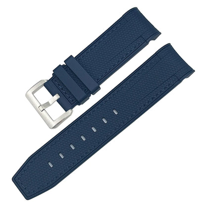 Cinturino per orologio in gomma intrecciata, 23mm 22mm, per Blancpain Fifty Fathoms 5000 5015, nero, blu, in morbido silicone, nuovo
