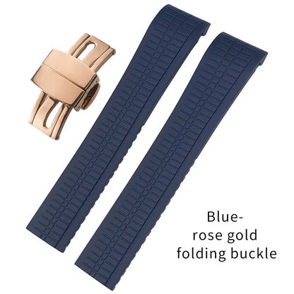 Cinturino per orologio in gomma con perni in acciaio da 21 mm, per Patek Philippe Aquanaut 5164 5167, cinturino per orologio in silicone morbido e colorato, braccialetti impermeabili