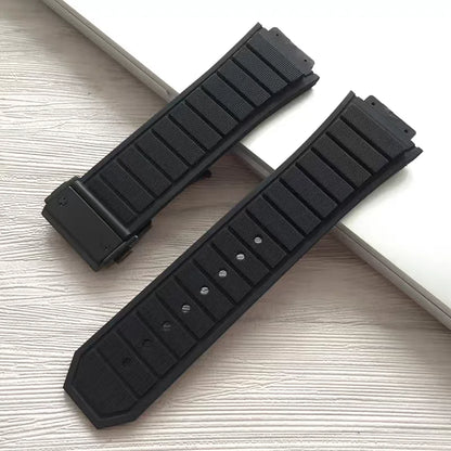 19*29mm 19*27mm for Hublot King Power UNICO Big BANG Watch Strap Silicone Rubber Band Interface Replacement Strap with Tool