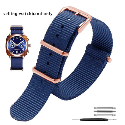 High-quality universal waterproof nylon watch strap, Water mesurost, outdoor, Briston SeATM DW, SeaghydrCitizen, JO18, 20mm