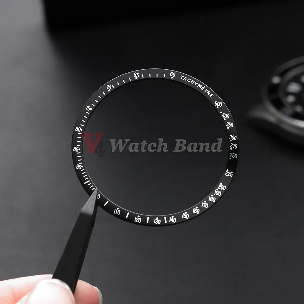 Insert per lunetta per orologio in alluminio 40,5 mm * 35,2 mm per cassa orologio Speedmaster VK63, anello per orologio con lunetta tachimetrica per Speedmaster