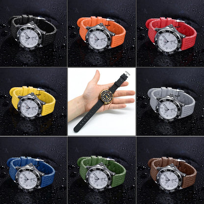 JUELONG – bracelets de montre en caoutchouc gaufré FKM, à dégagement rapide, étanche, Durable, en caoutchouc fluoré, 20mm 22mm, pour montre de plongée traditionnelle