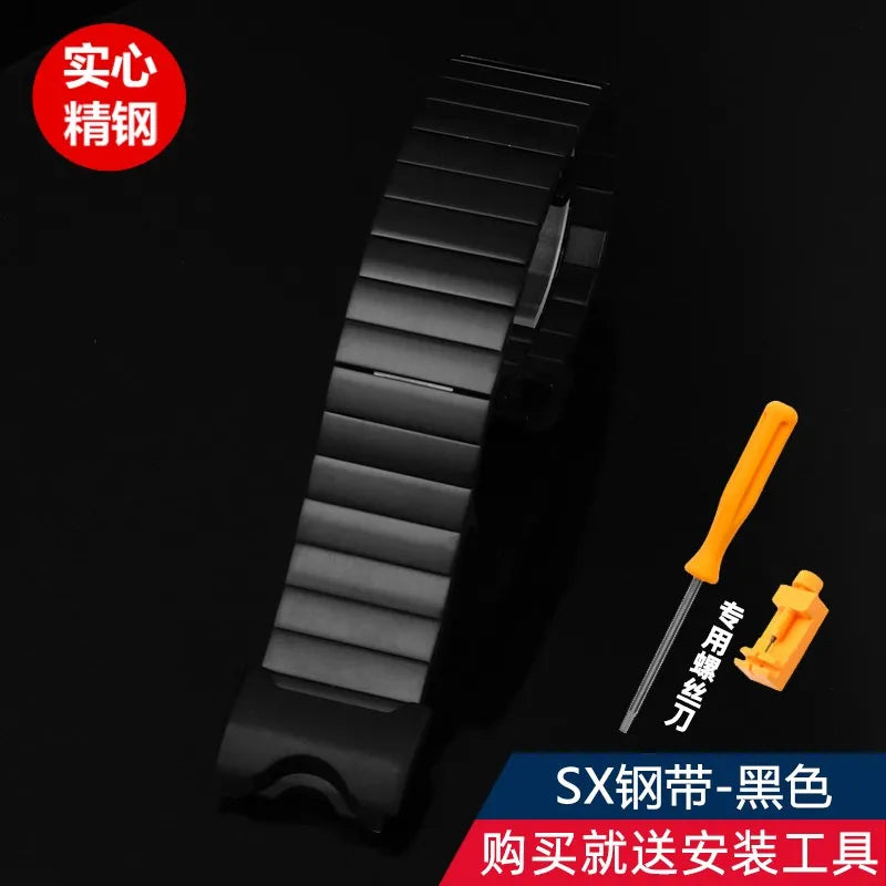 Cinturino da uomo in acciaio inossidabile per orologio Casio G-SHOCK GWG-1000-1A/A3/1A1 GB/GG, nero, sportivo, impermeabile, accessori