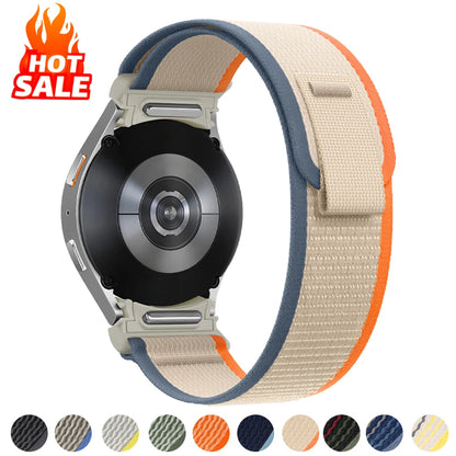 Trail Loop Bracelet for Samsung Galaxy Watch 7 6 5 4 44mm 40mm/FE/5 Pro 45mm Nylon Correa Watchband Watch6 Classic Bracelet 47mm 43mm