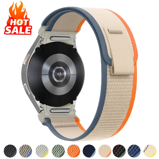 Cinturino Trail Loop per Samsung Galaxy Watch 7 6 5 4 44mm 40mm/FE/5 Pro 45mm cinturino in nylon watch6 bracciale classico 47mm 43mm