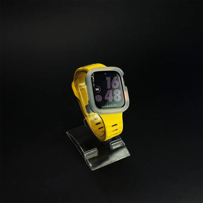 Silicone case + strap for Apple Watch Ultra 2 49mm 46mm 42mm 40mm 41mm 44mm 45mm for Apple Watch Series 11 10 9 8 7 6 5 4
