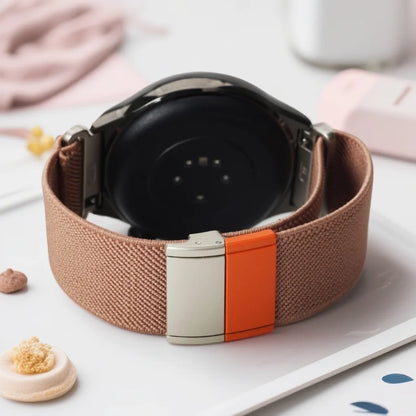Cinturino elastico in nylon magnetico per Samsung Watch 7 6 5 4, braccialetto per Garmin, Amazfit, Huawei Watch GT, Xiaomi Watch