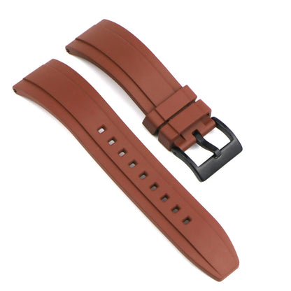 Cinturino per orologio in gomma fluorurata FKM con sgancio rapido, impermeabile, antipolvere, da esterno, cinturino da immersione, 20 mm, 22 mm, 24 mm