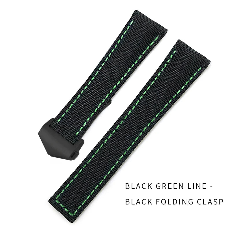 Bracelet de montre en Nylon de haute qualité, 19mm 20mm 21mm 22mm, adapté à TAG Heuer Aquaracer 300 500, bracelet de montre en toile de Nylon, boucle pliante
