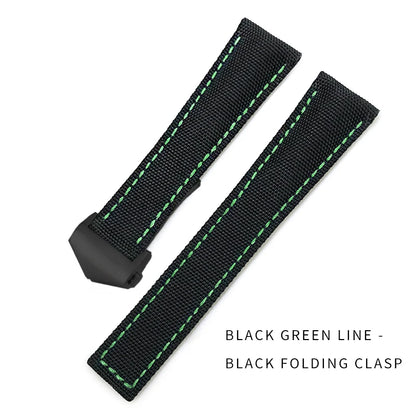Bracelet de montre en Nylon de haute qualité, 19mm 20mm 21mm 22mm, adapté à TAG Heuer Aquaracer 300 500, bracelet de montre en toile de Nylon, boucle pliante