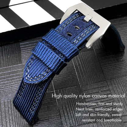 Cinturino per orologio in nylon per Panerai PAM00985 SUBMERSIBLE LUMINOR, in tela, nero, blu, verde, alta qualità, 24 mm, 26 mm, nuovo