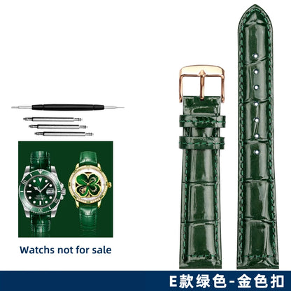 Green butterfly watch strap, 12mm, 14mm, 16mm, 18mm, 20mm, 22mm, high quality, casual, business, watch strap, watch accessories