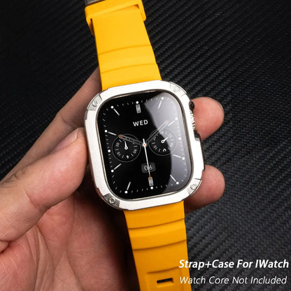 Cinturino + Custodia per Apple Watch 46mm 45mm 44mm 40 41mm per Iwatch Series 6 5 4 SE Accessori