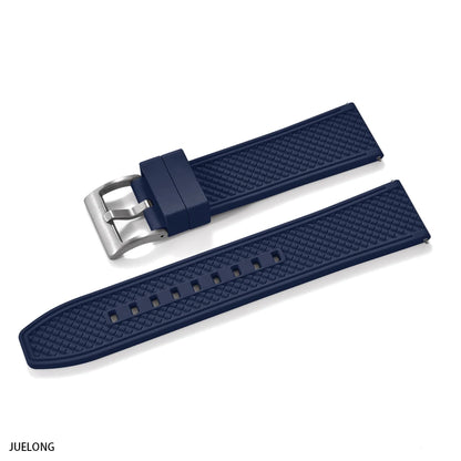 2025 NewFKM Bracelet de montre en caoutchouc 18 mm/20 mm/22 mm/24 mm |   Sangle de plongée à dégagement rapide, étanche, Anti-allergie, pour Seiko/Citizen/Garmin