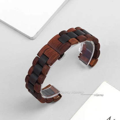 Correa de reloj de madera para Samsung Galaxy Watch 6, 5, 4, 3, Huawei Watch GT2, GT3, Amazfit, pulsera GTS