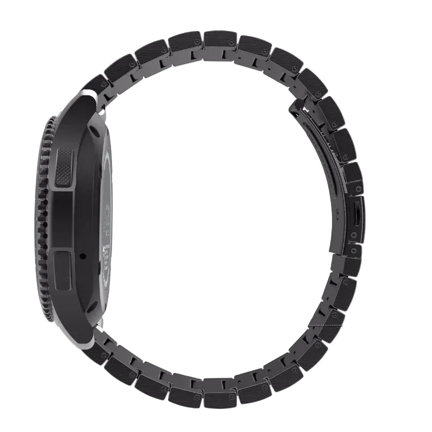 Bracelet de montre acier Universel pour Seiko, Galaxy Watch 3, Gear S3 - Boucle Déployante