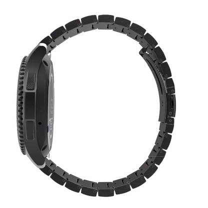 Bracelet de montre acier Universel pour Seiko, Galaxy Watch 3, Gear S3 - Boucle Déployante