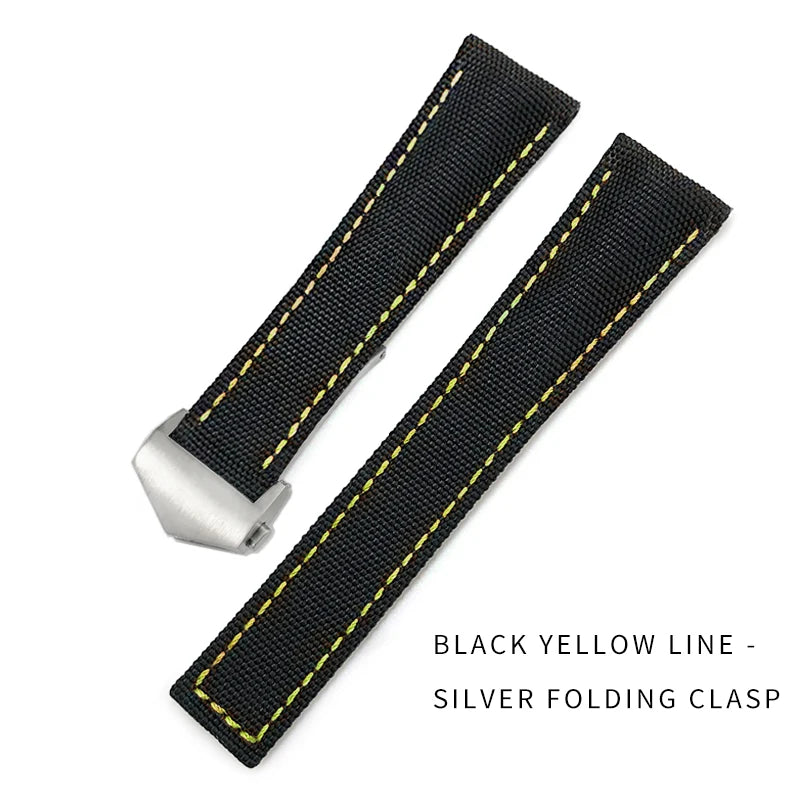 Bracelet de montre en Nylon de haute qualité, 19mm 20mm 21mm 22mm, adapté à TAG Heuer Aquaracer 300 500, bracelet de montre en toile de Nylon, boucle pliante