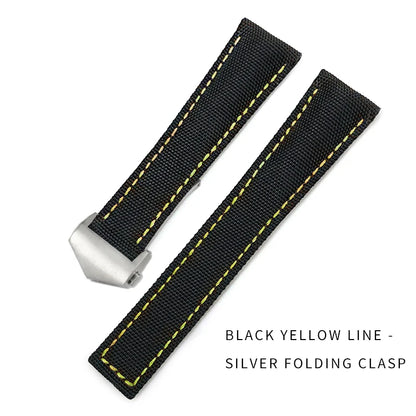 Bracelet de montre en Nylon de haute qualité, 19mm 20mm 21mm 22mm, adapté à TAG Heuer Aquaracer 300 500, bracelet de montre en toile de Nylon, boucle pliante