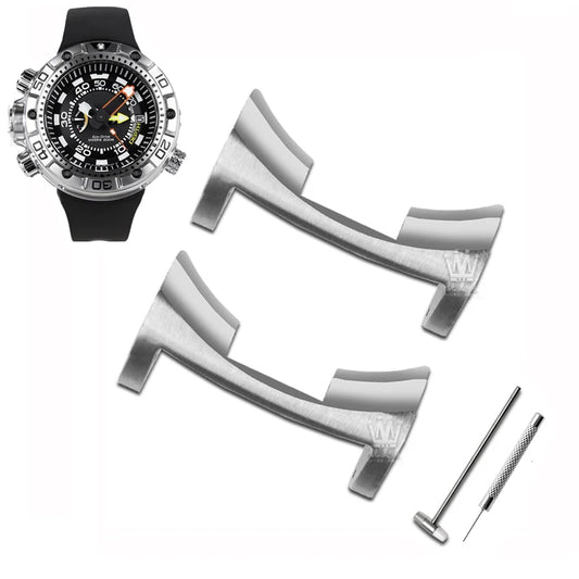 Adattatore in metallo per cinturino per orologio Citizen BN2029-01E BN2021-03E BN2024-05E, modello grande/enorme, con attacco in acciaio inossidabile BN2021.