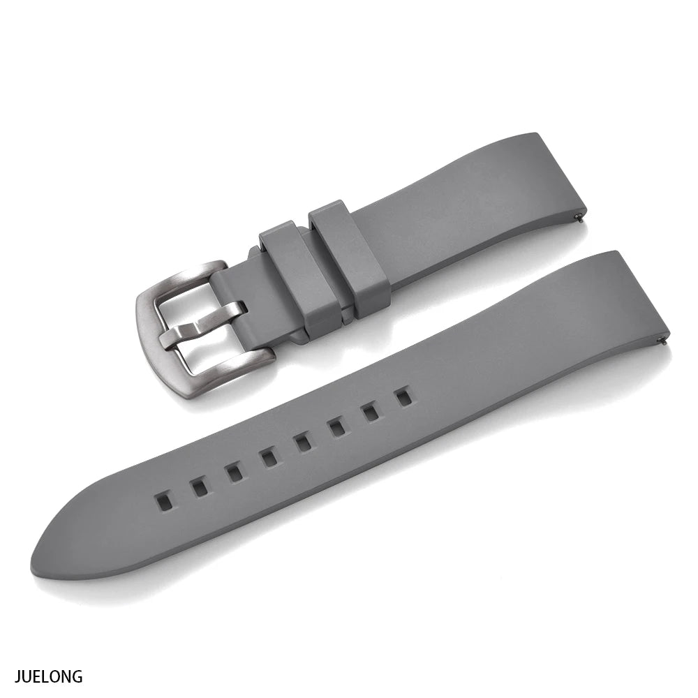 Premium fluoroelastomer rubber watch strap, FKM quick-release watch strap 18-19-20-21-22-23-24mm for every brand of dive watch