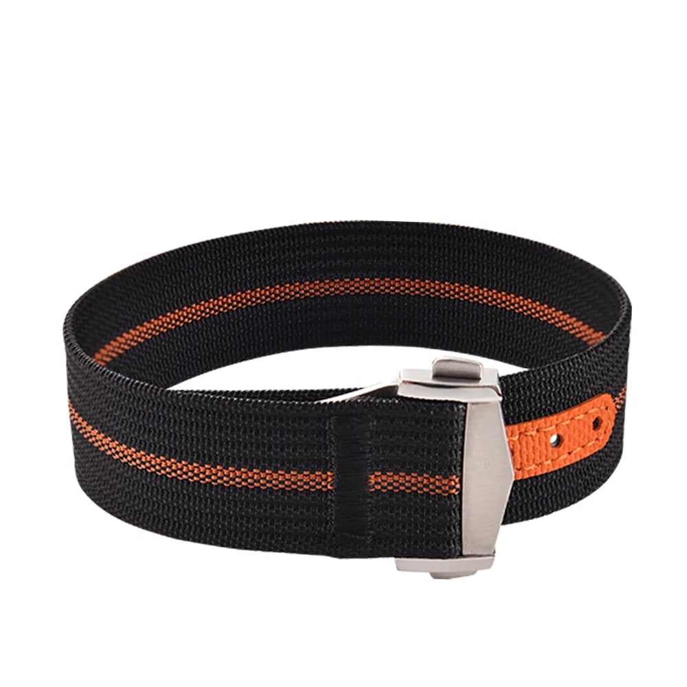 High-Quality Nylon Fluororubber 20mm Bracelet for Omega X Swatch MoonSwatch Sport, Folding Clasp Watch Strap for Seamaster 300