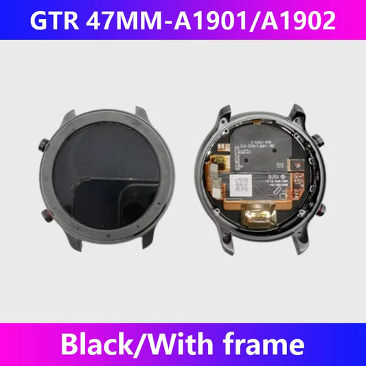 Schermo LCD per orologio Amazfit GTR 47MM A1901 A1902, display touchscreen con cornice interna ed esterna
