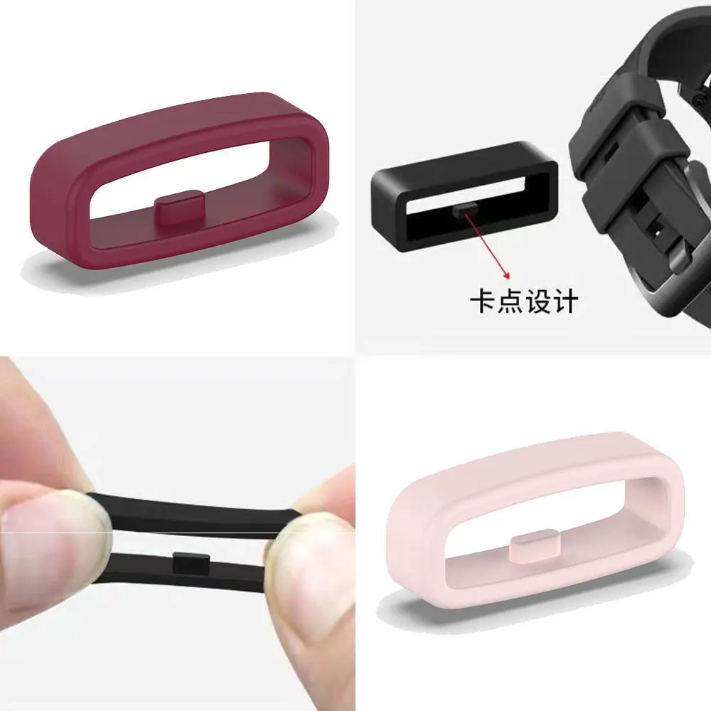 Fibbie per cinturini da 18/20/22/26 mm con anello di sicurezza per Garmin Fenix ​​​​7X 6S 6X 6 7 Pro 5X 5S 5 5 Plus Vivoactive 3 4 4S