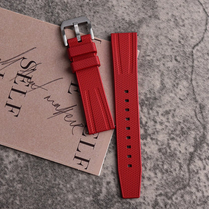 New Design Busluo Fkm Rubber Strap 20mm 22mm Fluoro Rubber Watch Band for Traditional Diving Watch Accessories
