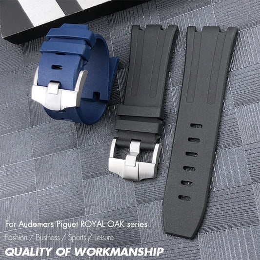 Correa de reloj FKM Fluorubber Optics, correa de reloj de silicona suave, Audemars Piguet ROYAL OAK OFFSHORE, alta calidad, 28mm, 30mm