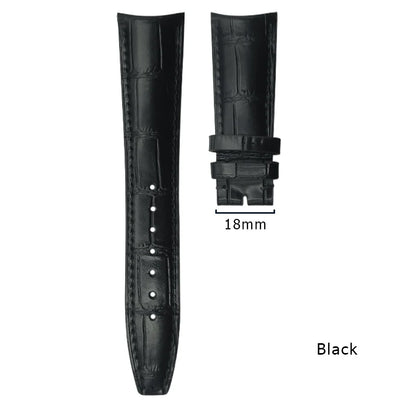 Curved end watch strap for IWC PILOT Portugieser Portofino 20mm 21mm 22mm genuine calfskin watchband high quality cowhide strap