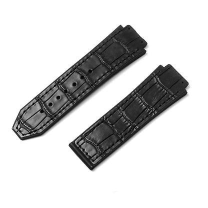 For Hublot BIGBANG Classic Fusion Leather Silicone Rubber Suede Watch Strap Dedicated Interface Lug System Band 26*19mm Bracelet