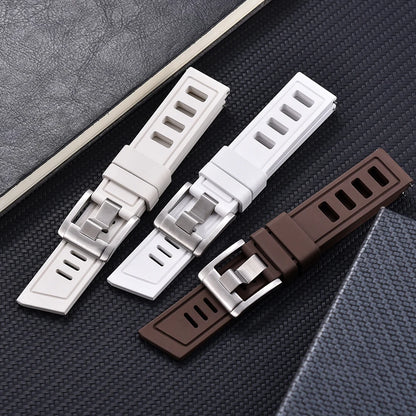 Bracelet de montre FKM Fluorubber de qualité supérieure, étanche, bracelets de montre intelligents à dégagement rapide, 20mm, 22mm, chaque marque de montres de plongée