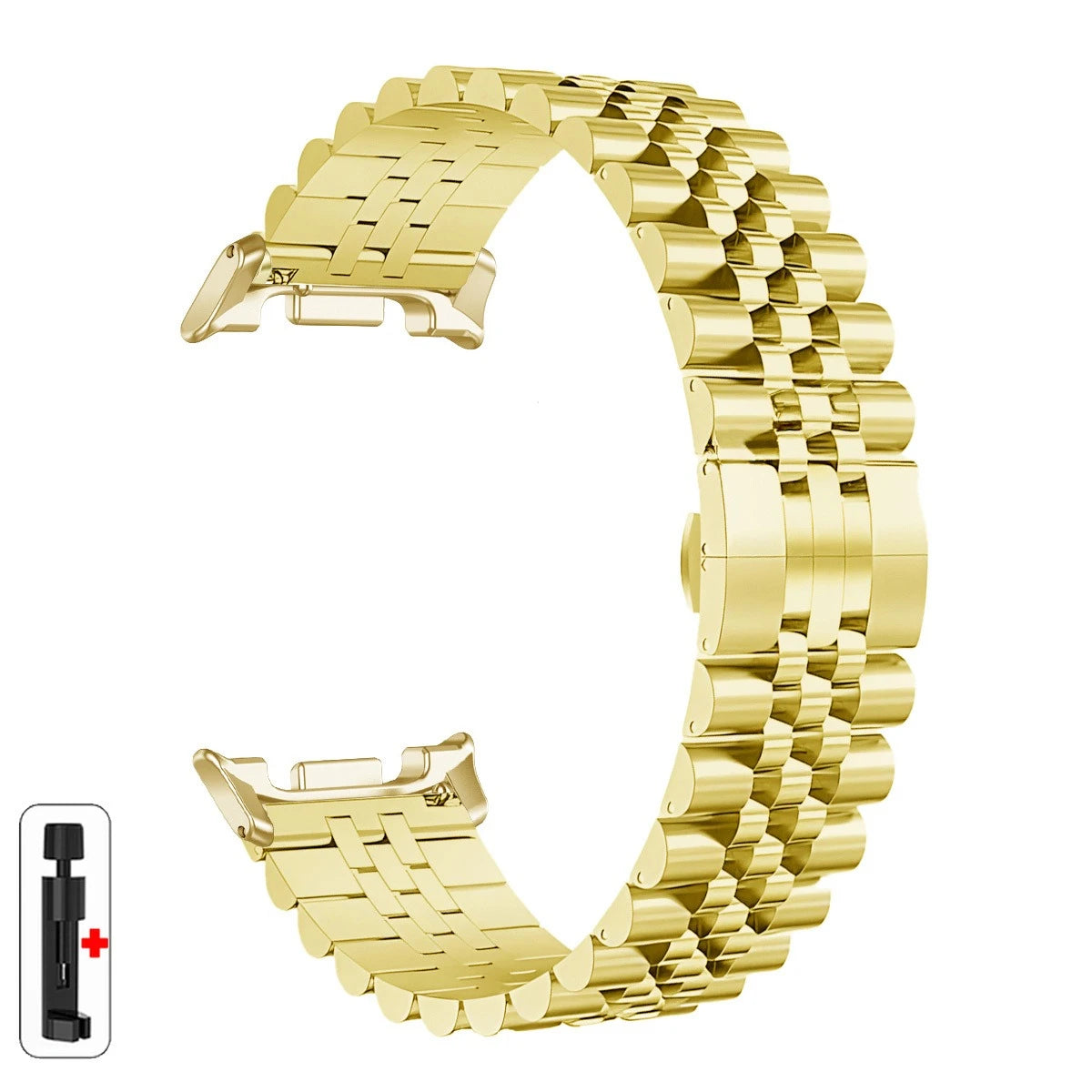 Luxury Stainless Steel Strap for Samsung Galaxy Watch 8 Classic 46mm, Metal Bracelet for Galaxy 8 40mm 44mm, Men's Watchband