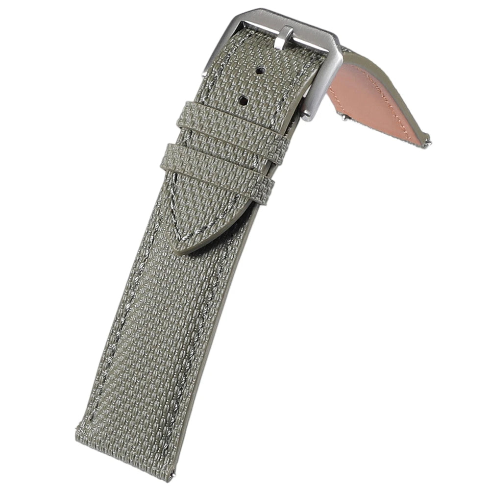 Bracelet de montre en toile de voile premium, motif toile de voile, bracelet de montre en caoutchouc 20mm 22mm, attache rapide, bracelet de sport