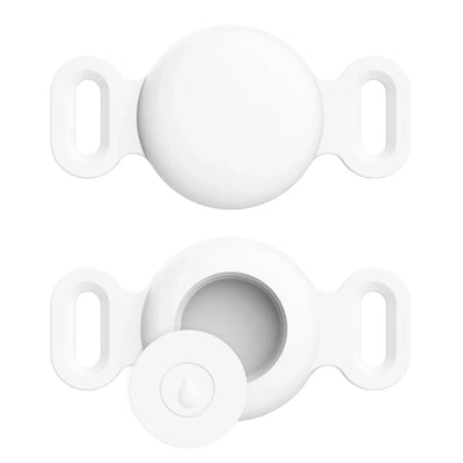 Coque en silicone souple avec porte-clés pour Apple Airtag, collier de chien et de chat, housse de protection anti-rayures pour étiquettes d'air, sacs à dos de bagages