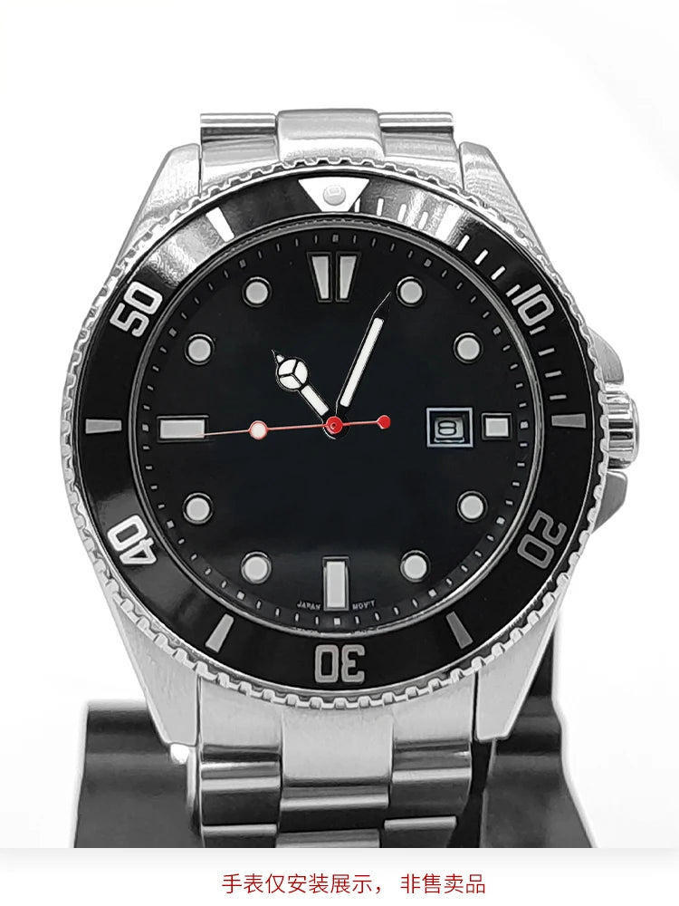 MDV-106 Luminous Watch Hands for Casio Marlin/Duro Miyota 2115 MDV 106, Black/Silver/Gold Watch Hands, Hour, Minute, Second