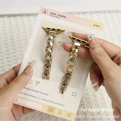 Elegant stainless steel strap for Apple Watch, compatible with sizes 41/40/38/42/44/45/46/49 mm, for iWatch S11 10 9 8 7 6 5