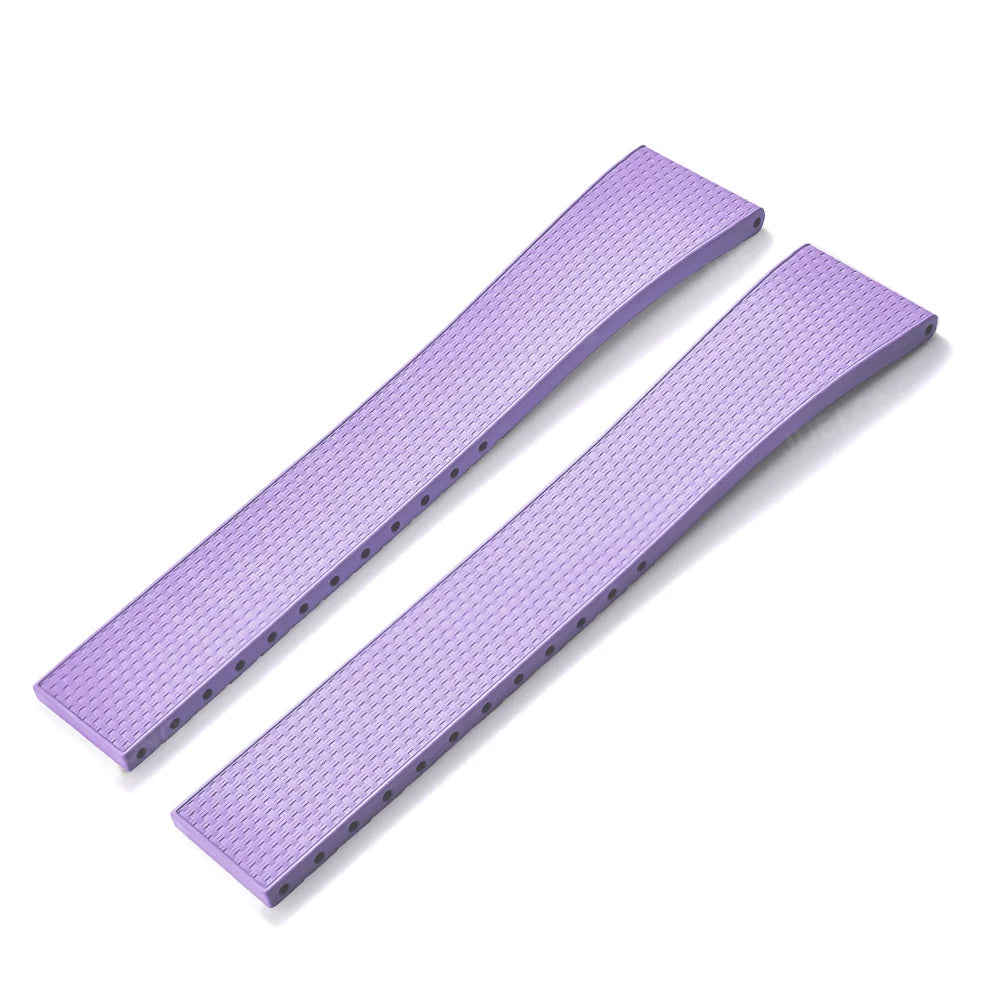 Delugs 20mm FKM Rubber CTS Watch Straps with Butterfly Buckle 4 Colors, Unique Texture, Quick Release for Brand Watches