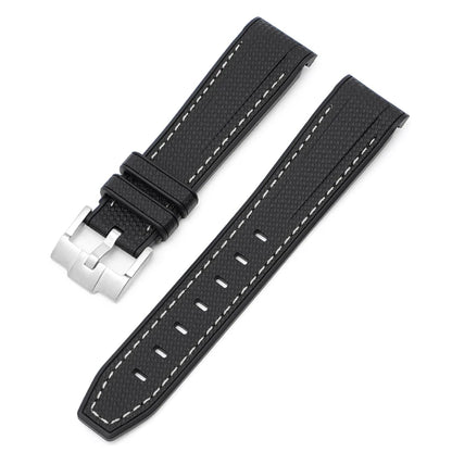 Bracelet de montre pour Omega X Swatch Joint MoonSwatch, pour Seamaster 300 hommes femmes 20mm caoutchouc Silicone extrémité incurvée