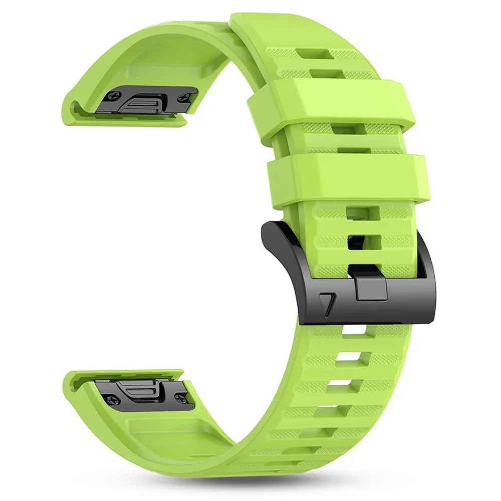 Bracciale in silicone QuickFit 22 26 mm per Garmin Fenix 5 5X Plus 6X 7 7X Pro Quatix 8 Fenix 8 Pro 51 mm 47 mm Epix, cinturino sportivo da esterno