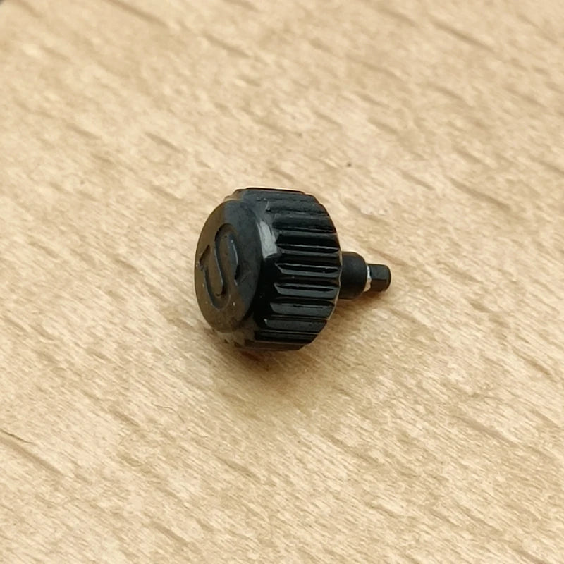 Screw-on case replacement crown, high-quality engraved and signed 'S', fits NH/35 and NH/36 movements, 3 styles with crown tube stem