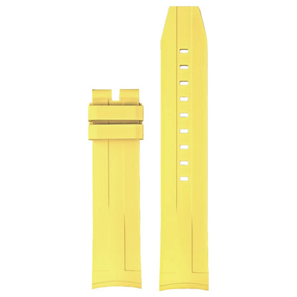 Bracelet de montre à extrémité incurvée en fluorocarbone FKM, 21mm, pour Tissot Seastar T120, en caoutchouc souple, résistant à la chaleur, pour hommes, Bracelet de plongée
