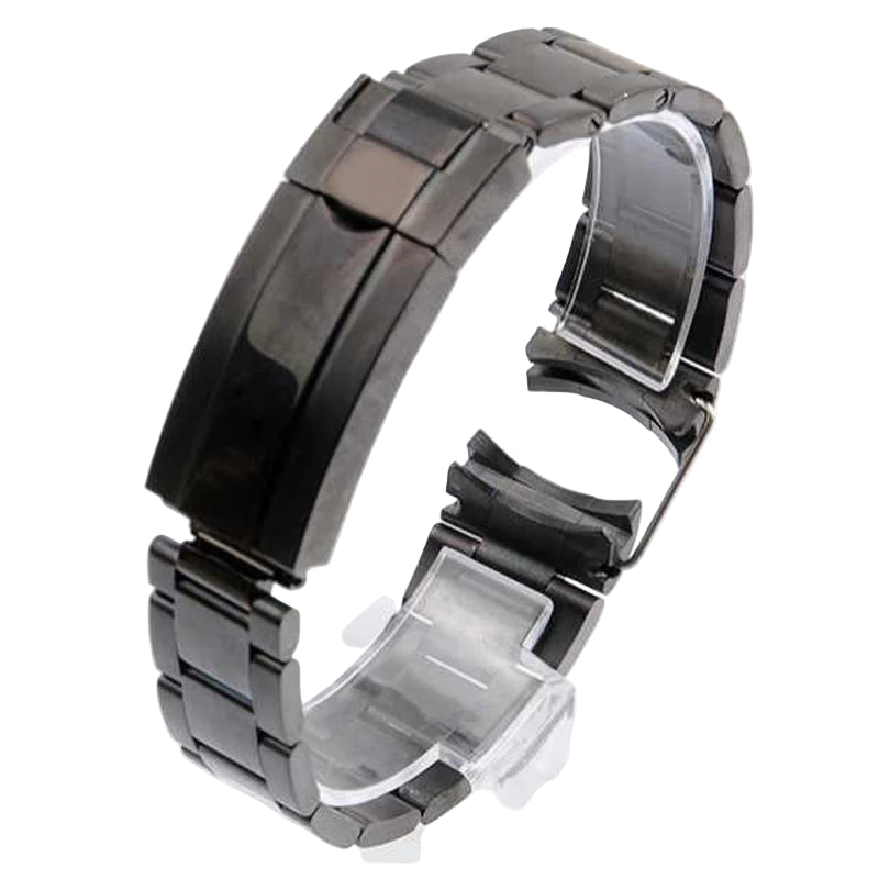 Watch strap for Rolex Submariner Daytona, solid steel - folding clasp