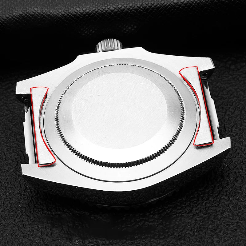Attacco finale curvo per cinturino di orologio Rolex, cinturino di orologio Submariner, cinturino in gomma o pelle, connessione senza soluzione di continuità, 2 pezzi, 20 mm, 21 mm